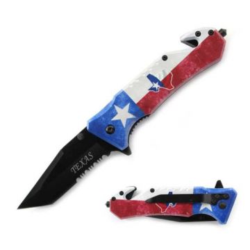 Snake Eye Tactical Rescue Style Spring Assist Folding Knife SE-5002TX